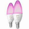 Philips Hue E14 Doppelpack White & Color Ambiance 2 x 470 lm