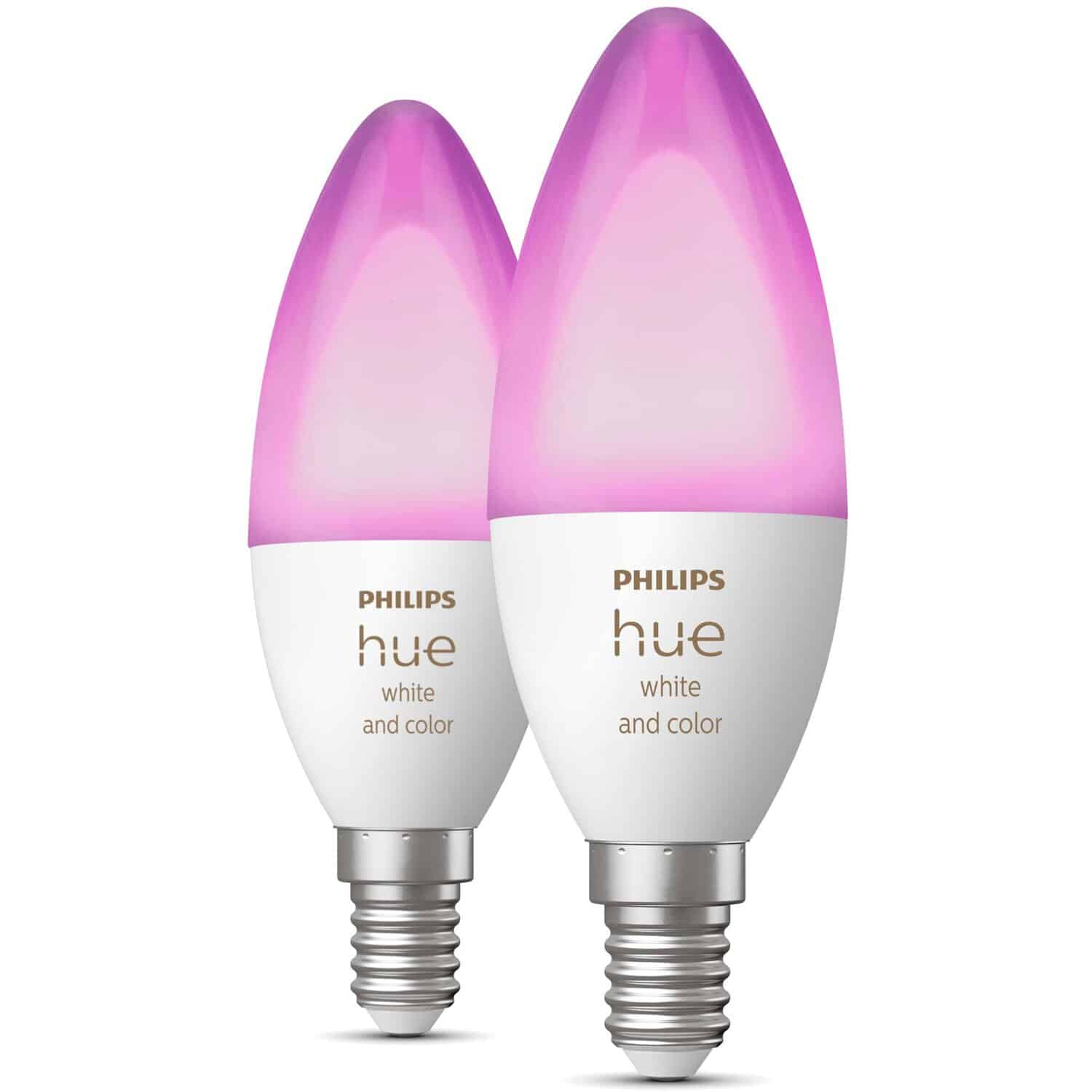 Philips Hue E14 Doppelpack White & Color Ambiance 2 x 470 lm