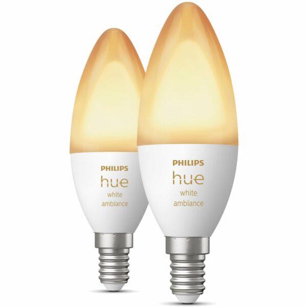Philips Hue Doppelpack White Ambiance E14 2 x 470 lm