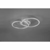 Trio LED-Deckenleuchte Venida titanfarbig