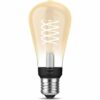 Philips Hue LED-Leuchtmittel E27 Einzelpack White ST64 Filament 580 lm