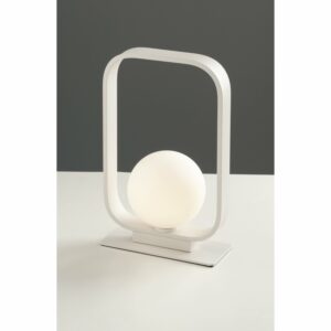 Luce Design Tischleuchte Roxy 1-flammig Weiß 10 cm x 16 cm x 26 cm