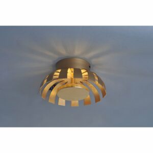 Luce Design LED-Wand-Deckenleuchte Flare 9017 L 1-flammig Gold Ø 35 cm