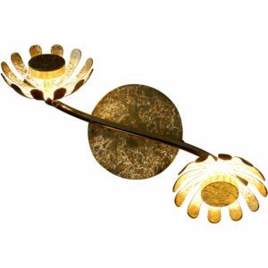 Luce Design LED-Deckenleuchte Bloom-Spots 9022-2 GO 2-flammig Gold Ø 10 cm