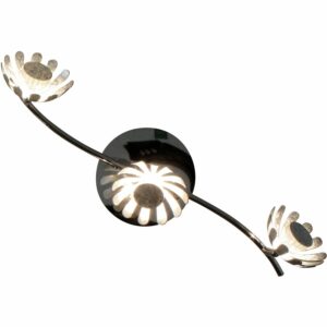 Luce Design LED-Deckenleuchte Bloom-Spots 9022-3 SI 3-flammig Silber Ø 10 cm