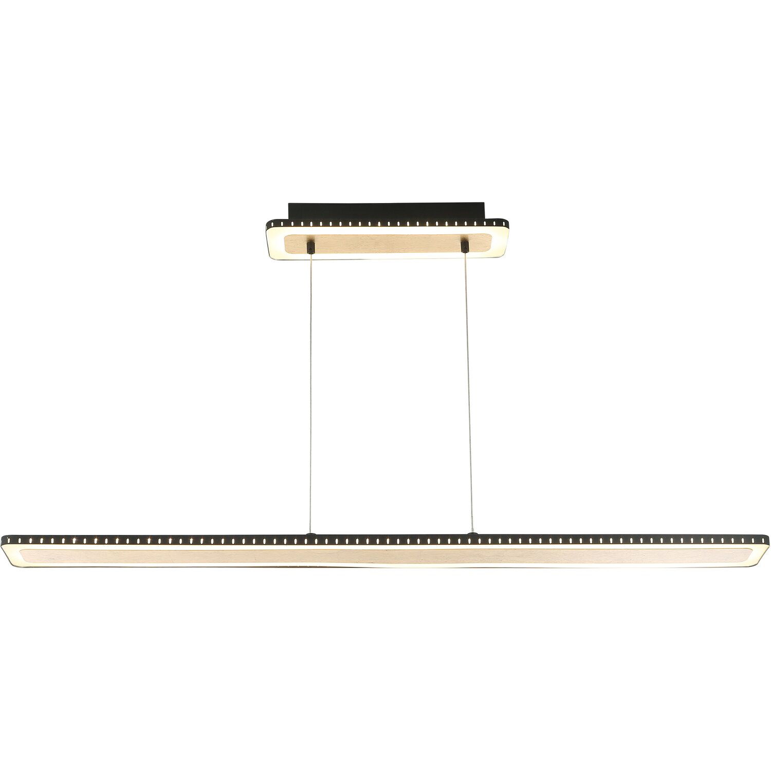 Luce Design LED-Pendelleuchte Solaris 1-flammig Gold 120 cm x 12 cm