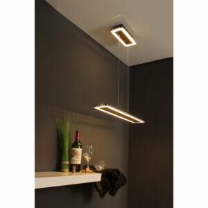 Luce Design LED-Pendelleuchte Solaris 1-flammig Gold 70 cm x 12 cm