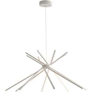 Luce Design Pendelleuchte Shanghai 8-flammig Weiß Ø 113 cm