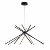 Luce Design Pendelleuchte Shanghai 8-flammig Schwarz Ø 113 cm