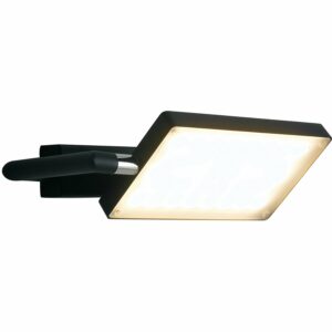 Luce Design LED-Wandleuchte Book 1-flammig Schwarz 15 cm x 22