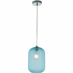 Luce Design Pendelleuchte Ashford 1-flammig Blau Ø 20 cm