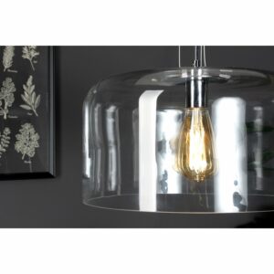 Luce Design Pendelleuchte Gibus 1-flammig Transparent Ø 30 cm