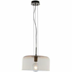 Luce Design Pendelleuchte Gibus 1-flammig Bernstein Ø 35 cm