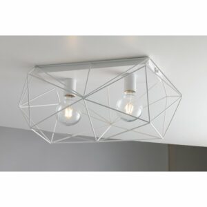 Luce Design Deckenleuchte Abraxas 2-flammig Weiß 30 cm x 60 cm