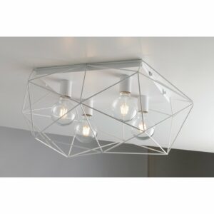 Luce Design Deckenleuchte Abraxas 4-flammig Weiß 51 cm x 62