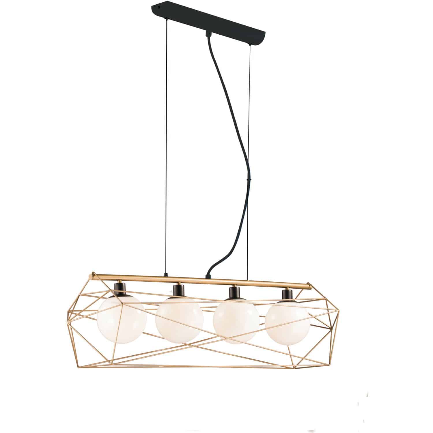 Luce Design Pendelleuchte Abraxas 1-flammig Gold-Schwarz 29