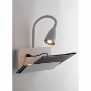 Luce Design Wandleuchte Gulp 1-falmmig Weiß 27 cm x 23 cm x 49 cm