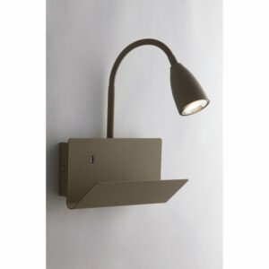 Luce Design Wandleuchte Gulp 1-falmmig Lehm 27 cm x 23 cm x 49 cm