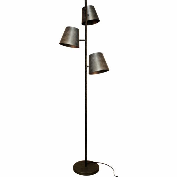 Luce Design Stehleuchte Colt 3-flammig Frost-Grau Ø 49 cm