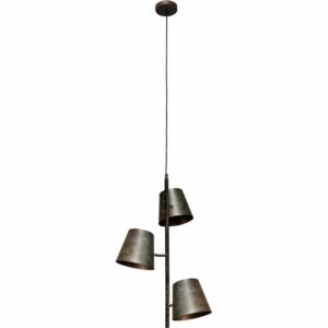 Luce Design Pendelleuchte Colt 3-flammig Frost-Grau Ø 49 cm