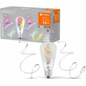 Ledvance Smart+ Leuchtmittel Wifi Filament Edison E27 inkl. 2x LED-Lichtstreifen