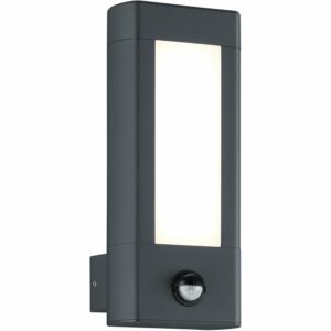 Trio LED-Wandleuchte mit Bewegungsmelder Rhine 280 x 110 x 120 mm Anthrazit