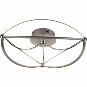 Trio LED Deckenleuchte Charivari Nickel matt 180 mm x 620 mm x 620 mm