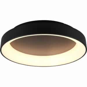 Trio LED Deckenleuchte Girona Schwarz matt 120 mm x 600 mm x 600 mm