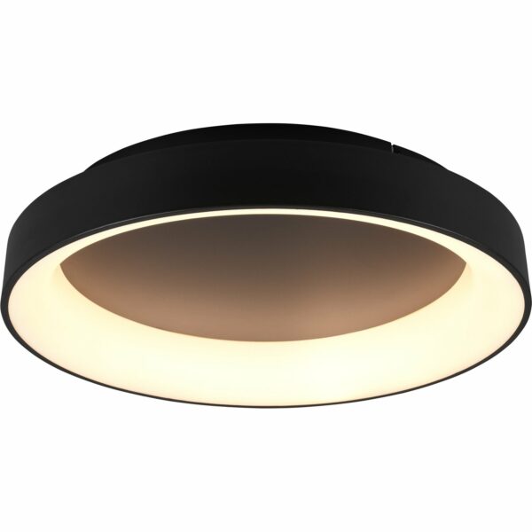 Trio LED Deckenleuchte Girona Schwarz matt 120 mm x 600 mm x 600 mm