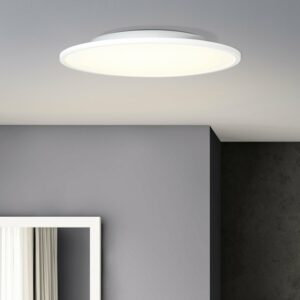 Brilliant LED-Deckenaufbau-Paneel Buffi Rund Ø 45 cm Weiß und Warmweiß