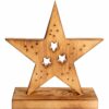 Näve LED-Holzstern 29 cm