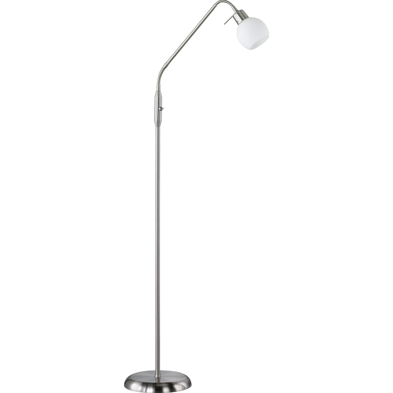 Trio LED-Stehleuchte 1-flammig Nickel matt