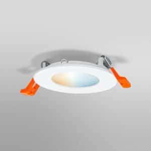 Ledvance Smart+ WiFi LED-Einbauleuchte Downlight Slim TW Weiß Ø 8