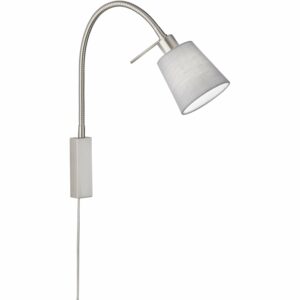 Fischer & Honsel Wandspot flex Wolke 1-flammig Nickelfarben/Hellgrau