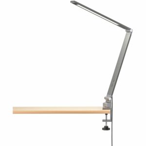 Fischer & Honsel LED-Klemmleuchte Geri Grau/Weiß 38 cm