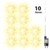 Amare LED-Sternenlichterkette 10-flammig Weiß Ø 12 cm