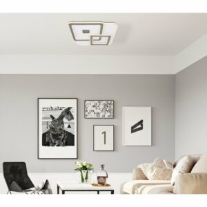 Globo LED-Deckenleuchte Kique 1-flammig Weiß 500 x 500 x 60 mm