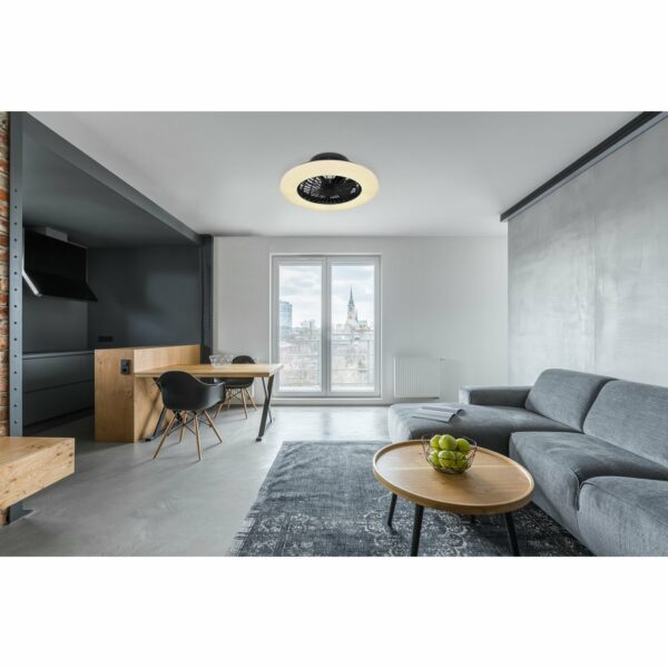Globo LED-Deckenventilator Travo 1-flammig Schwarz 500 x 175 mm
