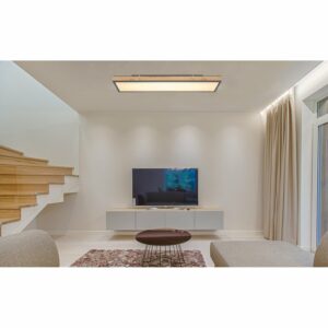 Globo LED-Deckenleuchte Doro 1-flammig Graphit 1200 x 300 x 75 mm