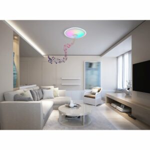 Globo LED-Deckenleuchte Dunny 2-flammig Weiß 430 x 105 mm