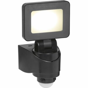 LED-Strahler Floodlight Sensor Schwarz 10W 850lm