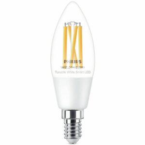 Philips Smart LED-Leuchtmittel 40 W E14 Kerzenform Filament Clear Einzelpack