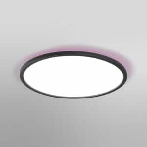 Ledvance Smart+ LED-Deckenleuchte Orbis Ultra Slim Rücklicht Schwarz Ø 40 cm