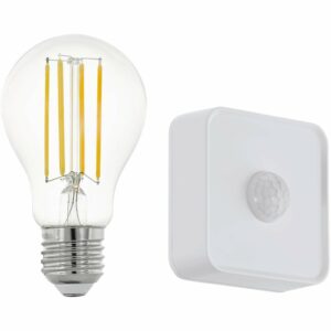 Eglo LED Leuchtmittel A60 Neutralweiß Set 1 Stk. E27 und Sensor 6 Filament