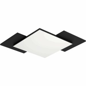 Eglo LED Deckenleuchte Tamuria Schwarz-Braun 21 W