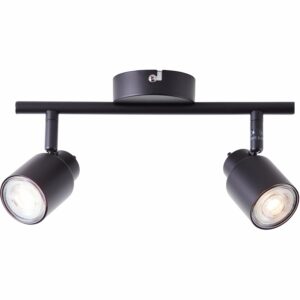 Brilliant LED-Spotrohr Andres 2-flammig Schwarz matt