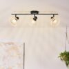 Brilliant Spotbalken Norah 3-flammig Schwarz und Natur