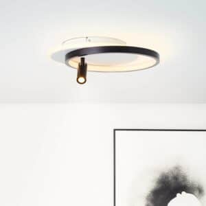 Brilliant LED-Deckenleuchte Eunomia 35 cm x 30 cm 1-flammig Schwarz und Weiß