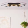 Brilliant LED-Deckenleuchte Woodbridge 2-flammig Holz und Schwarz