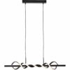 Brilliant LED-Pendelleuchte Amalie 95 cm Schwarz